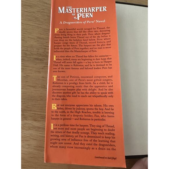 Anne McCaffrey, 2 BKS The Harper Hall of Pern&The Masterharper of Pern HC/BC/DJ - Picture 11 of 15